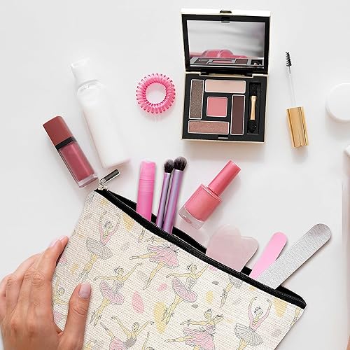 Miniatura 7 de GREOXG Elegante bolsa de maquillaje para niñas, regalo de agradecimiento a bailarinas, regalos de amistad para amantes de la danza, niñas,