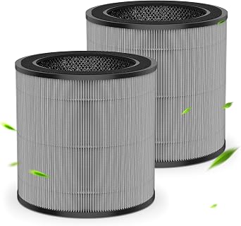 2 Pack FY0900 Replacement Filter Compatible with Philips 800 & 900 Series, AC0819, AC0820, AC0920, AC0921, AC0950, AC0951 Air Purifiers, 2-in-1 H13 Replacement HEPA Filter+ Active Carbon, FY0900/30