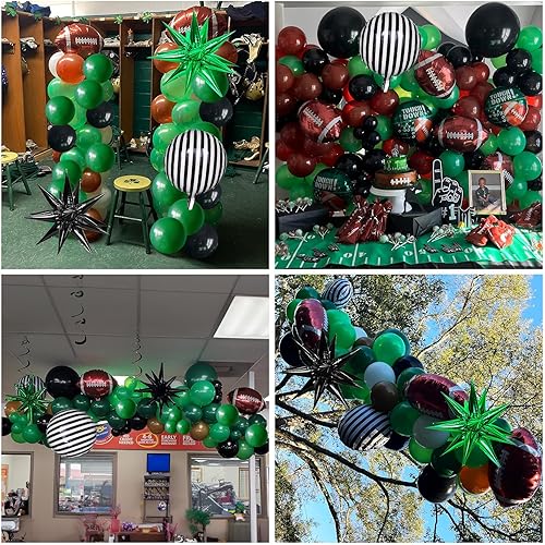 Miniatura 5 de Kit de arco de globos verde y negro