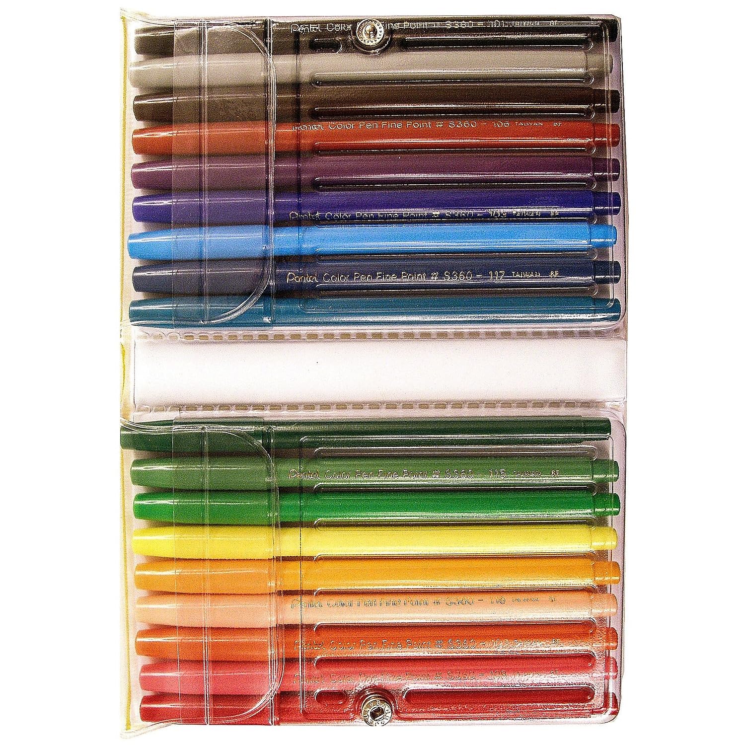 Amazon | ぺんてる カラーペンセット 18色 | アートマーカー | 文房具