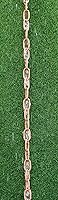 Vista 8 de KAM Home Large Link Pure Copper Traditional Rain Chain with Installation Kit 8.5 Foot