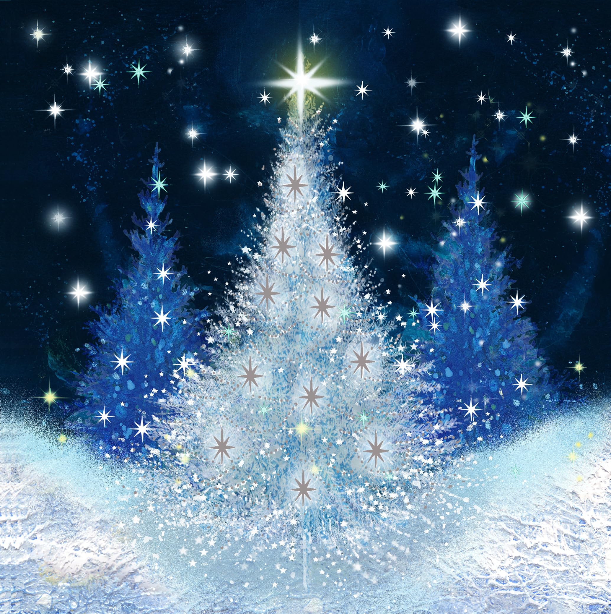 Alzheimer's Society Snowy Forest - pack of 10 cards