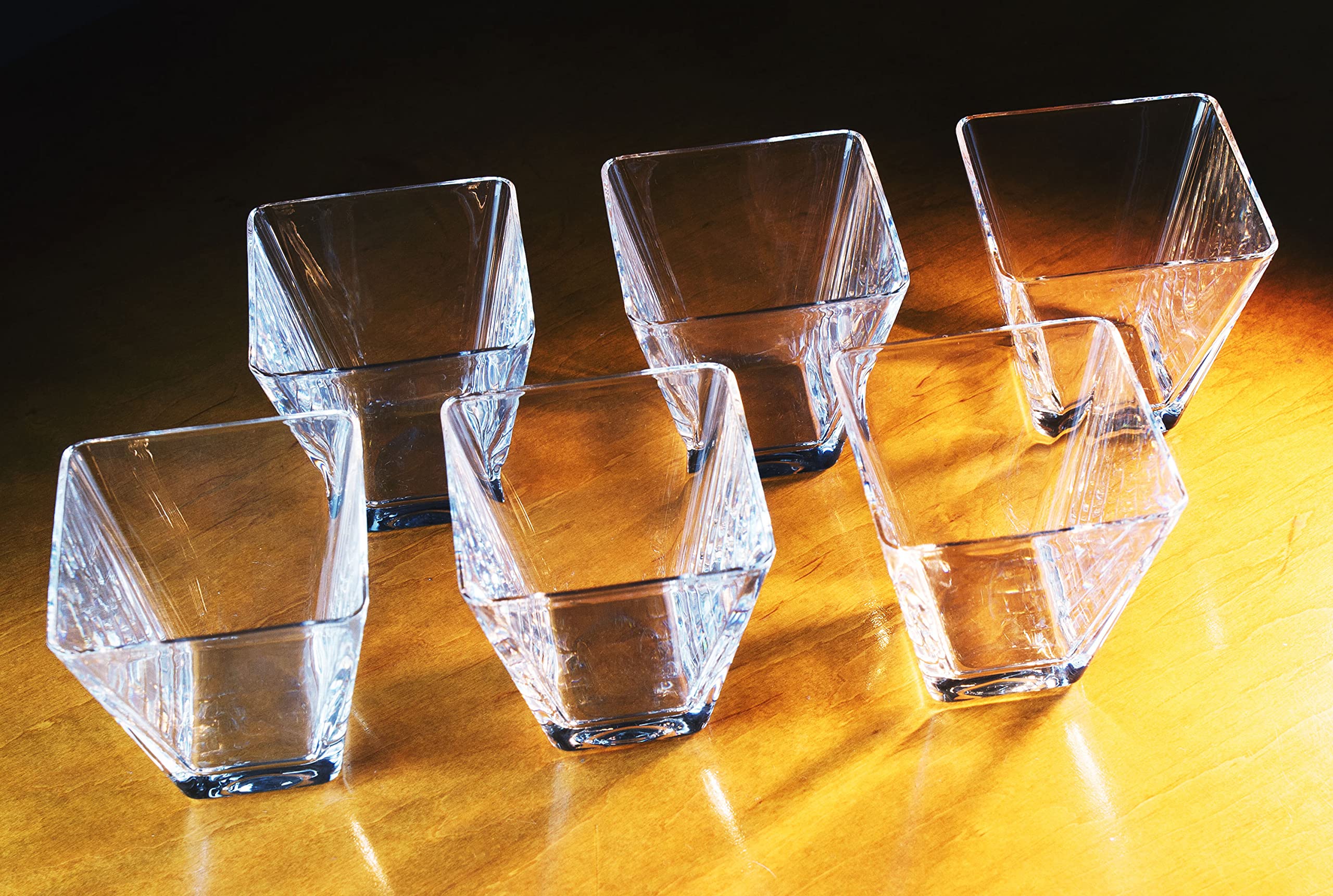 Barski - European Quality - Glass - Set of 6 - Small Bowls - Octagon - Could Be Used For Small Fruit/Nut/Dessert - Each Bowl is 5.5 Diameter - Made in Europe