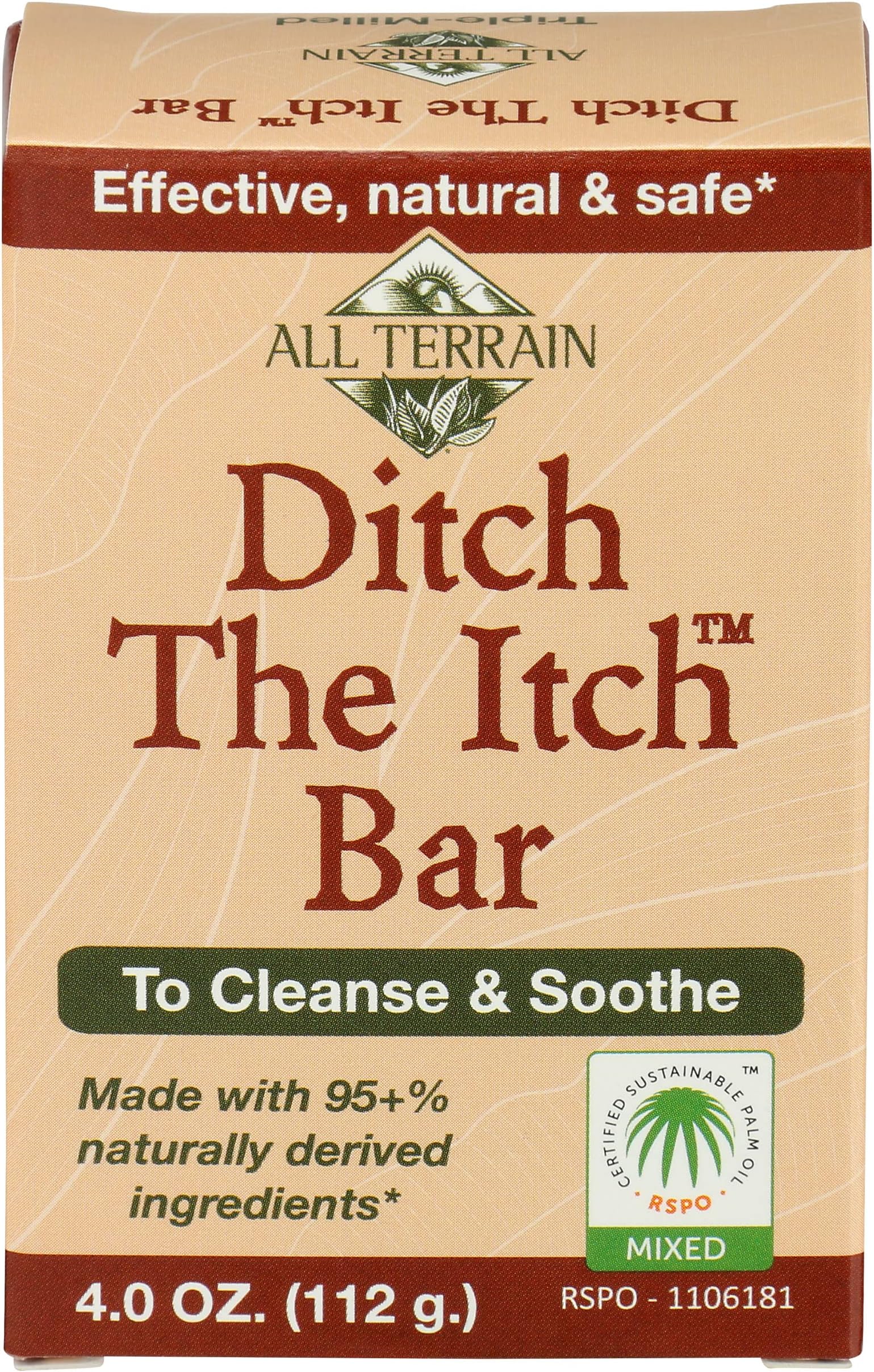 All Terrain Natural Ditch The Itch Outdoor Itch Relief Cleanse, Soothe and Nourish Itchy, Irritated Skin