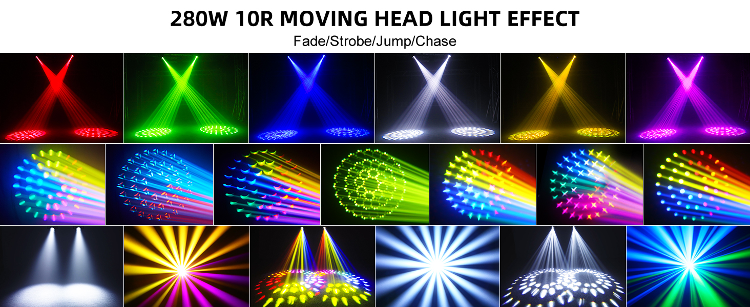 Amazon.com: WZYBUTA Moving Head Lights Package,2pcs 280w 10R