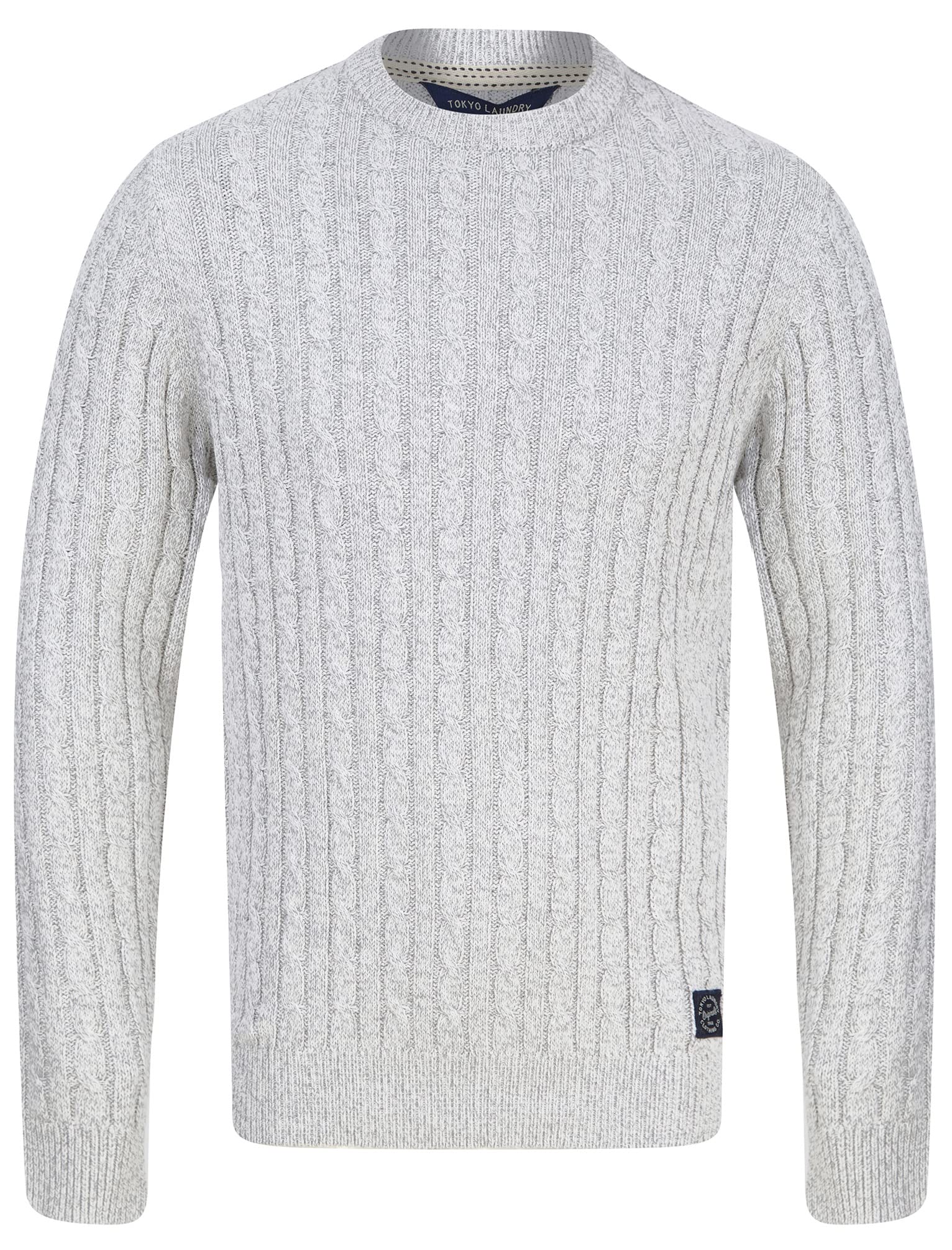 Men's Chunky Cable Knit Crew Neck Jumper