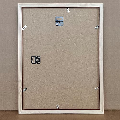 Miniatura 5 de ZXT-parts Portarretratos de 16 x 20 pulgadas, color rojo, madera maciza, 2 paneles acrílicos (no vidrio), 1 pieza de papel cobre (rojo y blanco),