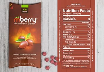 mberry Miracle Fruit Tablets, 10-Count (Pack of 2)