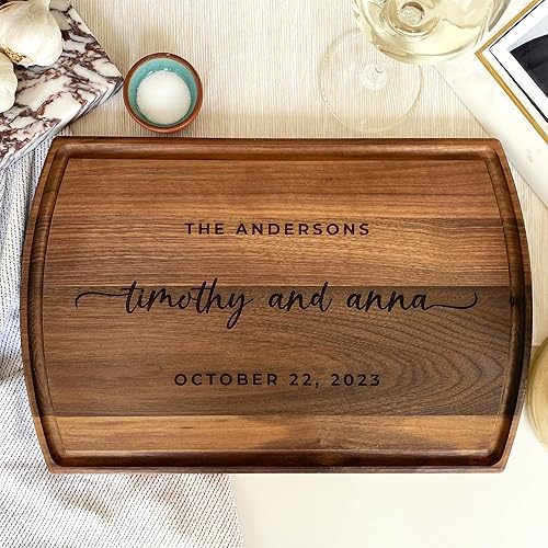 Miniatura 7 de Handmade in USA - Wood Personalized Cutting Board - Unique Wedding Gift Idea for Couples, Anniversary, Christmas, Bridal Shower, Housewarming - Many