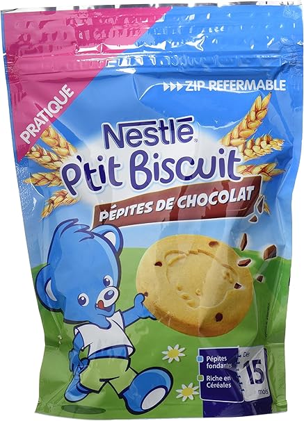 Nestle Bebe P Tit Biscuit Aux Pepites De Chocolat Biscuit Des 15 Mois 150 G Amazon Fr Epicerie