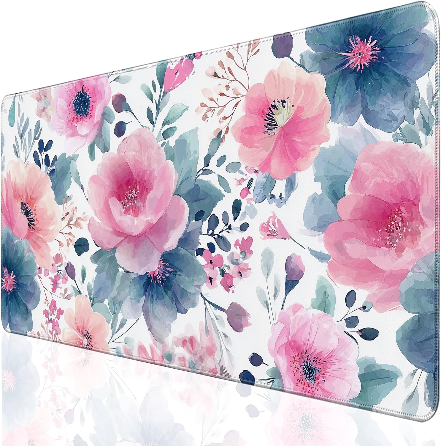Floral Computer Mat Amazon.com: TIRANVERA Desk Cover Mat, Floral Large Mouse Pad, Computer ...