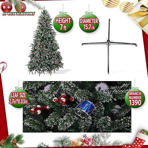 Miniatura 3 de KARMAS Products - Árbol de Navidad para decorar. Árbol de pino artificial con patas de metal