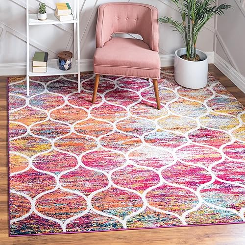 Miniatura 28 de Rugs.com Lattice Frieze Collection Alfombra – 4 x 6 pies, alfombra mediana negra perfecta para salas de estar, comedores grandes, planos abiertos