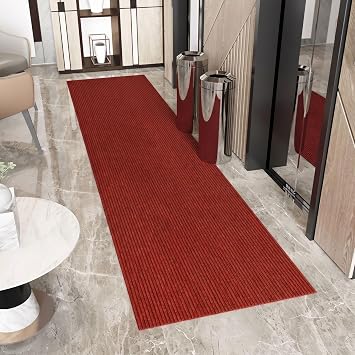Ottomanson 2x5 Runner Rug, Non-Slip Dirt Trapper Indoor Outdoor Door Mat