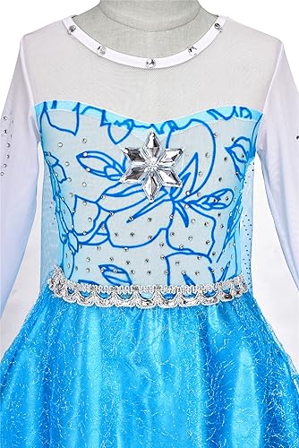 Miniatura 5 de Avady Princess Dress for Girls Long Sleeve Elsa Costume Kids Halloween Costumes Cosplay Outfit