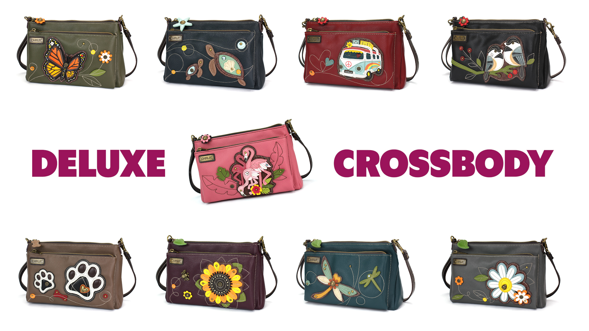 Chala Amazon.com: CHALA RFID Protected Vegan Leather Deluxe Crossbody