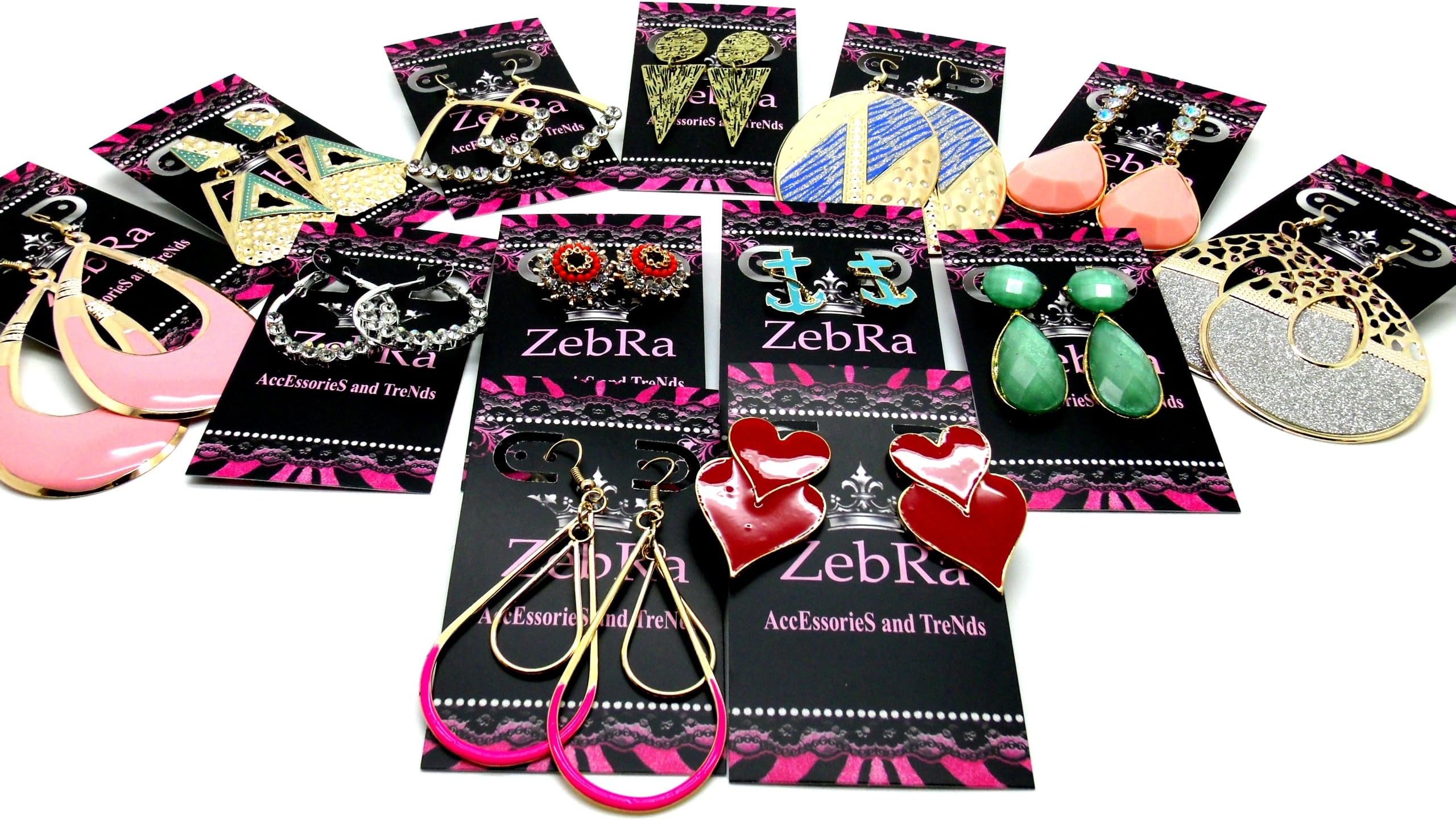 16-pcs.Costume Jewelry Mix Brand