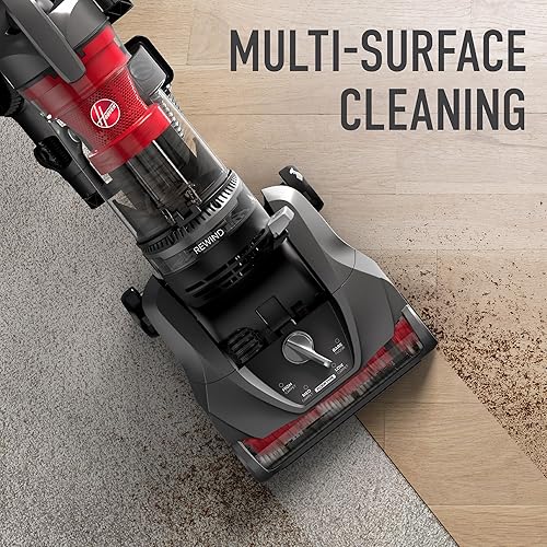 Miniatura 3 de Hoover Rewind Pet - Aspiradora vertical sin bolsa para alfombras y suelos duros, rebobinado automático de cables, limpieza por encima del suelo,