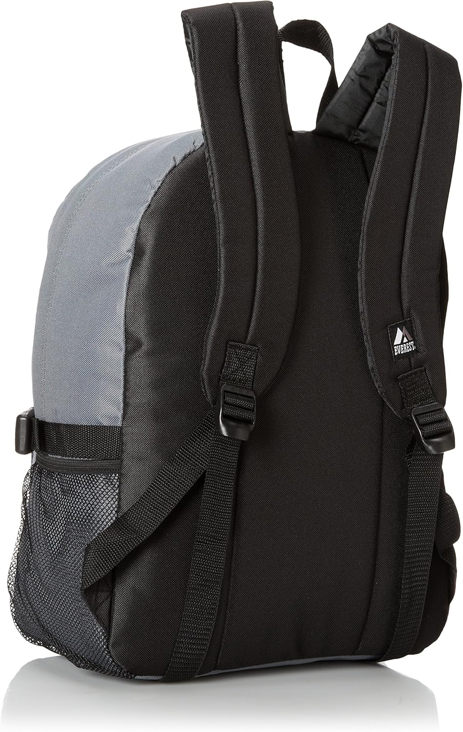 Everest Backpack with Front Mesh Pocket, Dark Gray, One Size