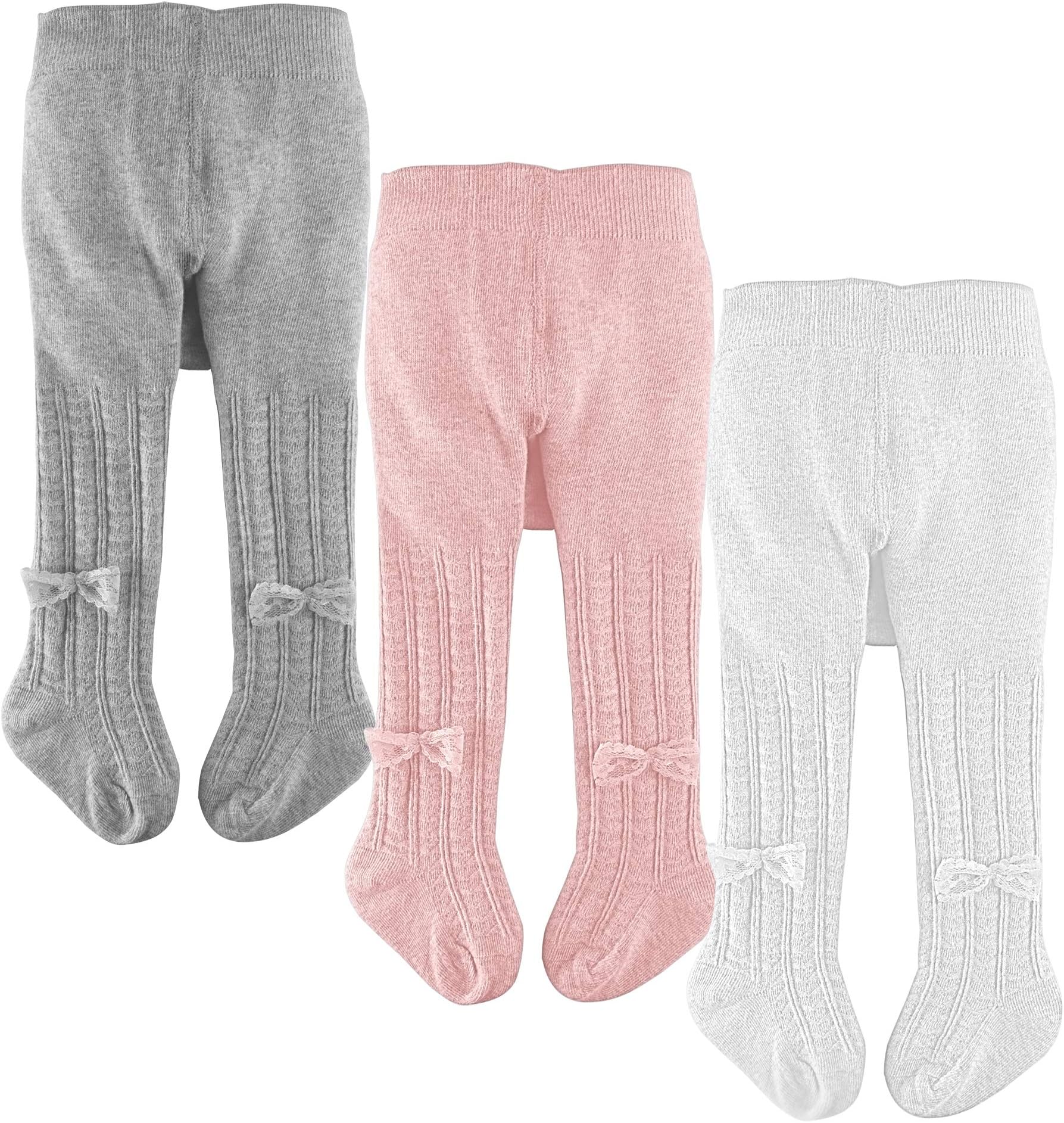 Baby Girls Tights Multipack Cotton Toddler Tights 0-24 Months New-born Girls Bows Leggings