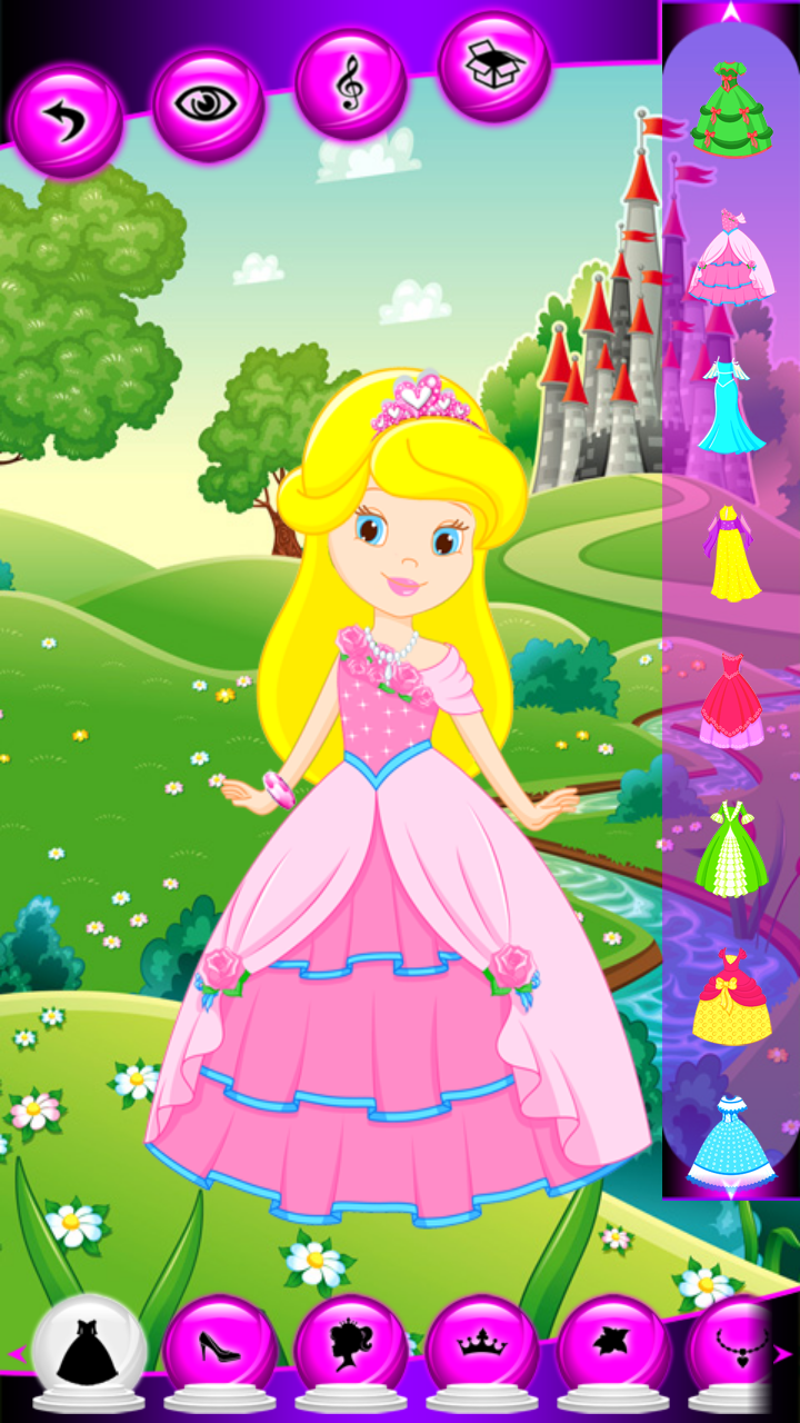 open lace back dress Dress Up Little Princess