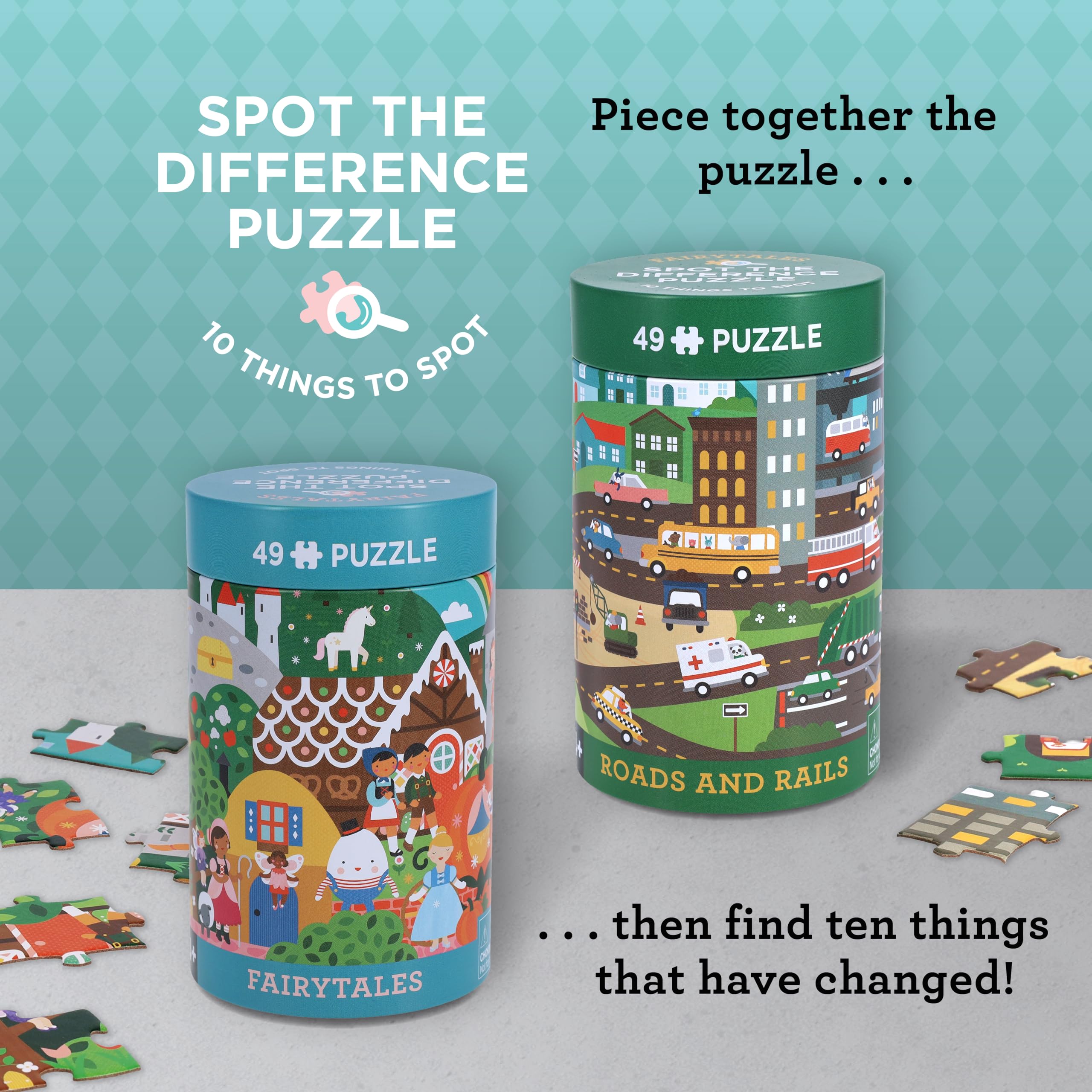 Amazon.com: Spot The Difference Puzzle: Fairy Tales : Petit