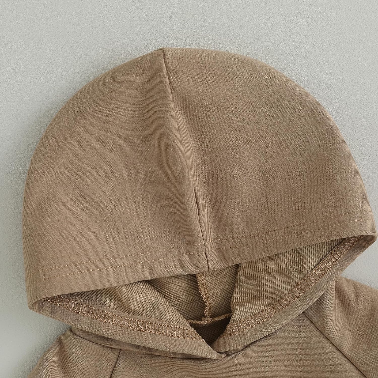 Thorn Tree Newborn Baby Boys Hooded Sweatshirt Long Sleeve Solid Romper Infant Baby Fall Winter Spring Outfits - Image 3