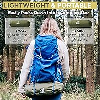 Vista 6 de Miztli Hamaca de camping – Hamaca portátil con amplia red y correas de árbol con bucles ajustables, hamaca doble e individual para exteriores