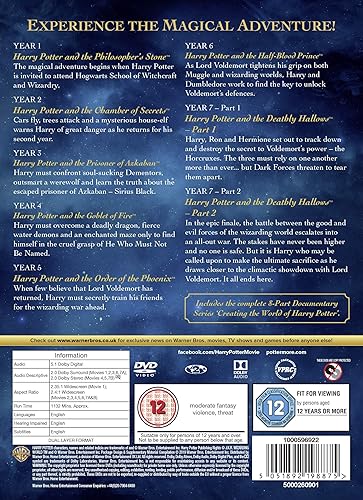 Miniatura 3 de Harry Potter - Complete 8-film Collection DVD 2016