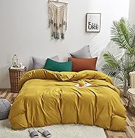 Vista 33 de Luxlovery Juego de edredón caqui beige, tamaño California King, unicolor, colchas suaves y transpirables