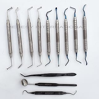Medesy Dental Mushroom Elevators, Sinus Lift Vista Tunneling Procedure Plus Examination kit 12 Pcs by MEDESY