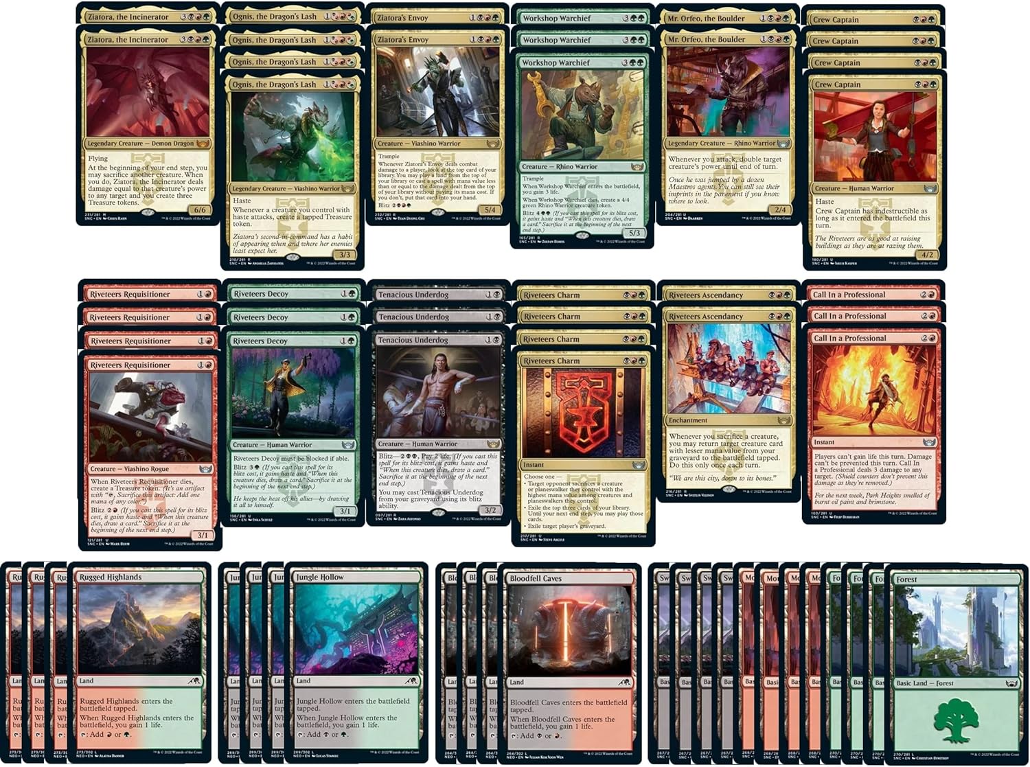 Elite Boros Warrior MTG Deck - Red/White Modern Legal 60 Card Aggressive Build