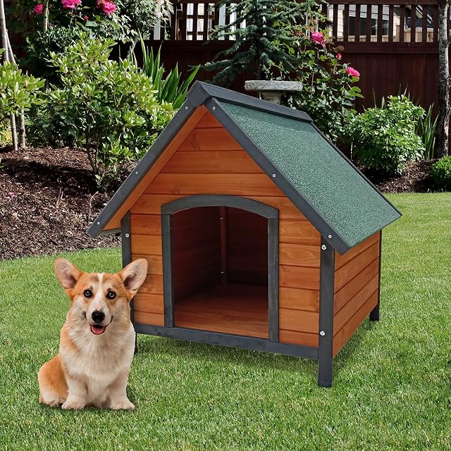 Foto 2 de 5 de GARDIUN KNH1220 - Caseta de Perro Miracle 88 x 78 x 81 cm a 2 Aguas - Perro Mediano
