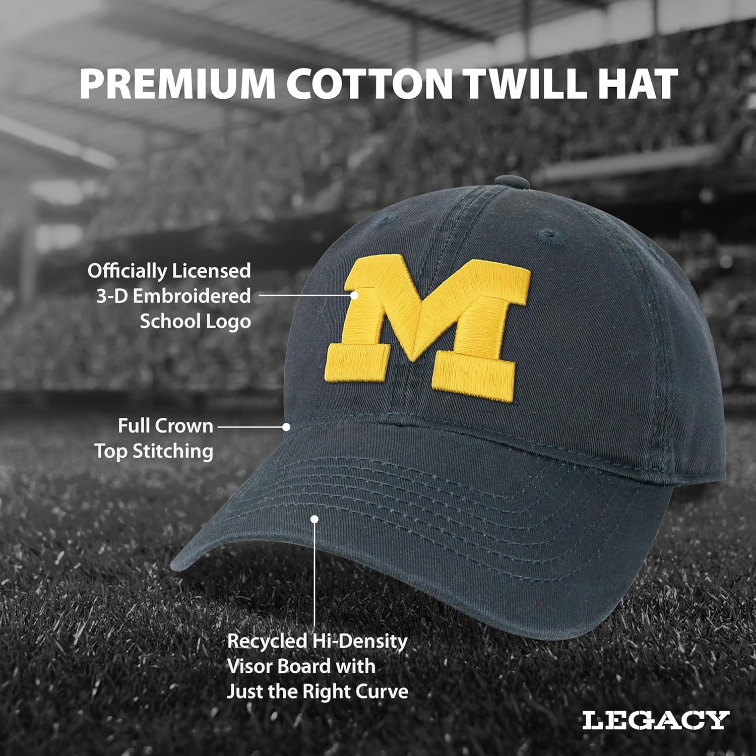 Legacy NCAA Unisex-Adult Relaxed Twill - Image 3