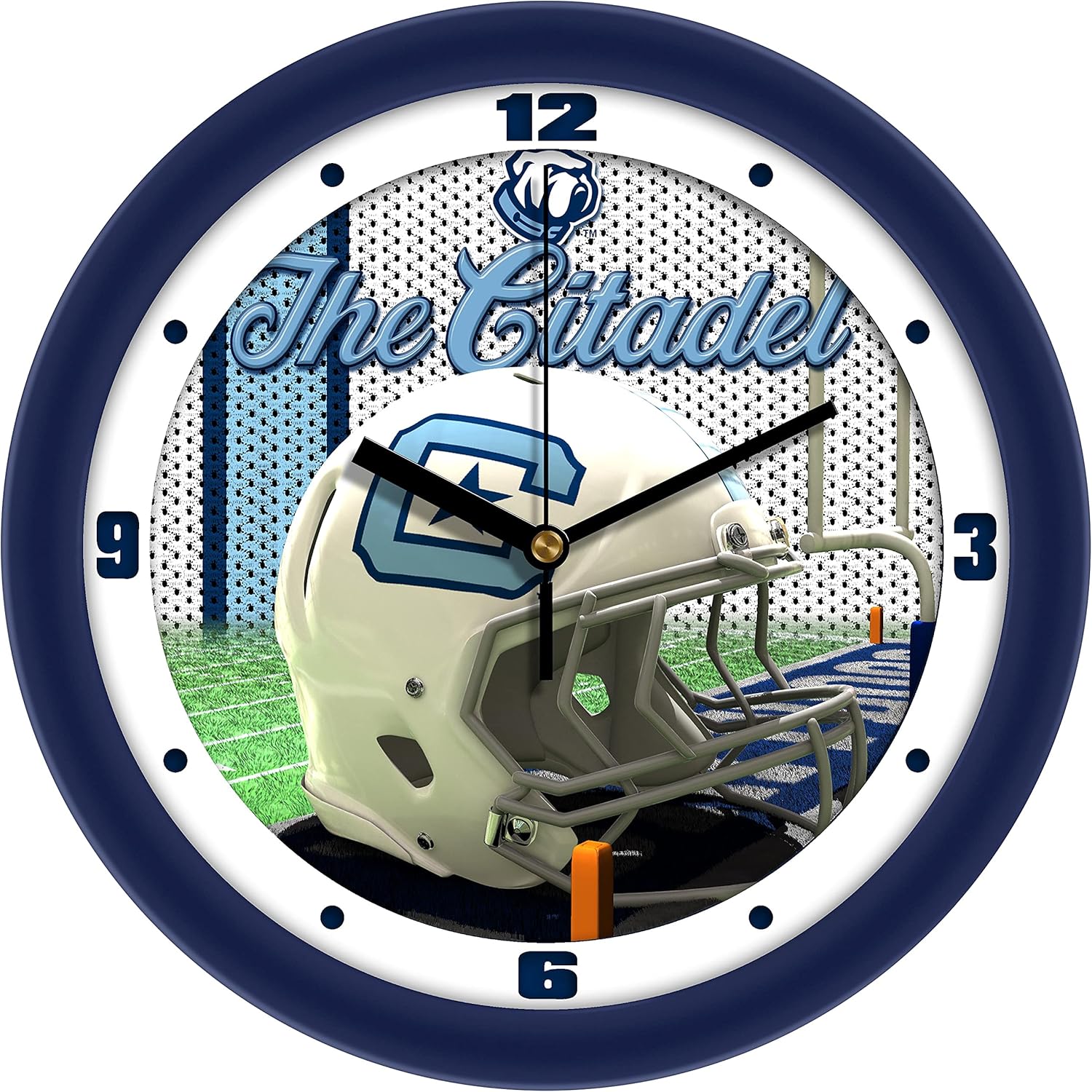SunTime Citadel Bulldogs - Football Helmet Wall Clock