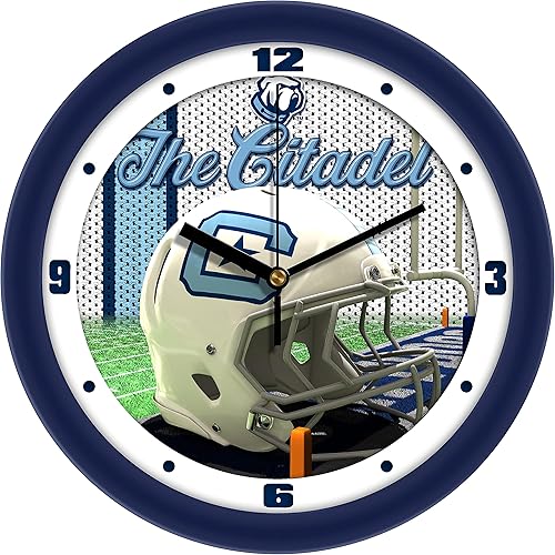 SunTime Citadel Bulldogs - Reloj de pared para casco de fútbol