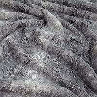 Vista 4 de Shannon Minky Luxe Cuddle Fawn Silver, Tela por yarda