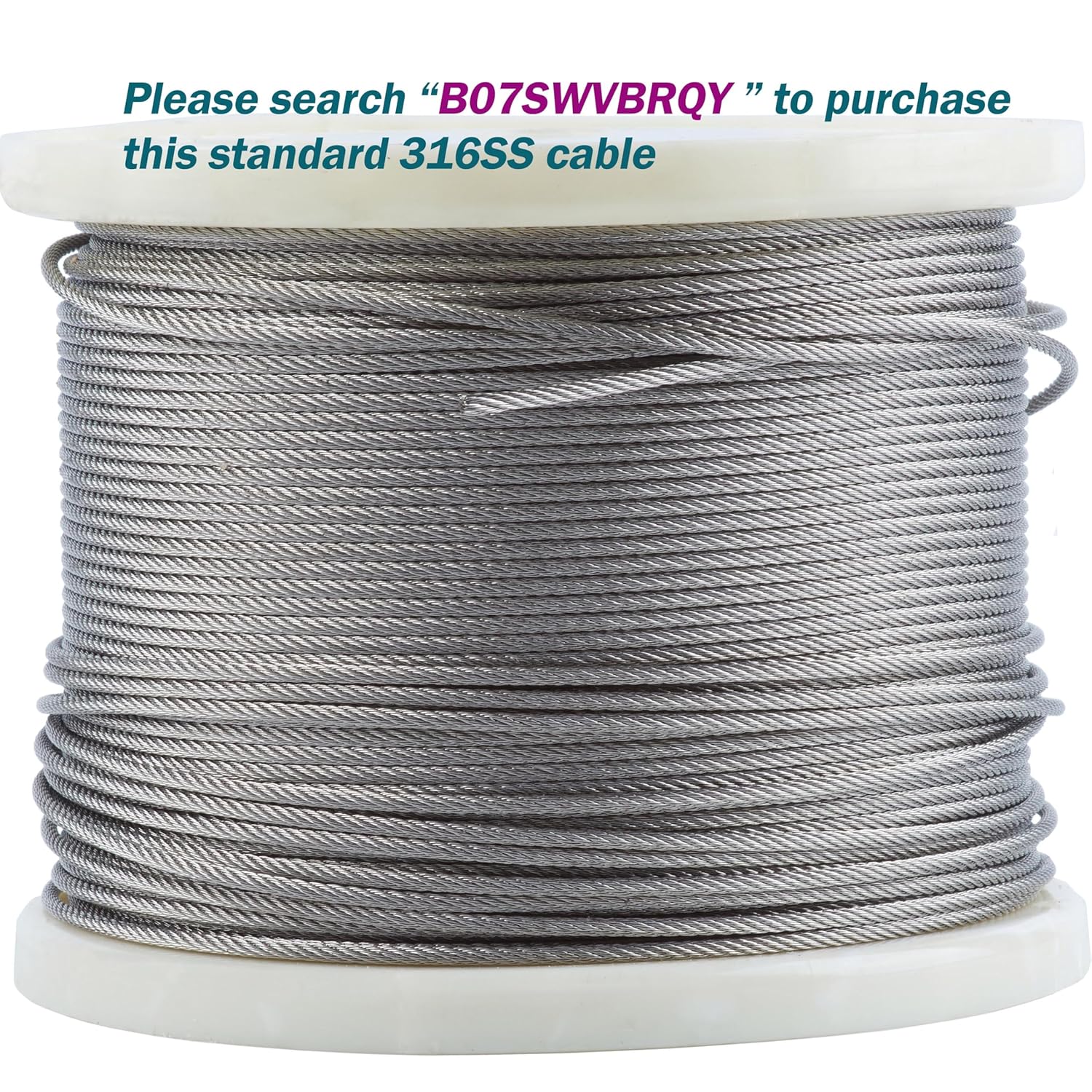 2 Pack Stainless Steel Cable Railing Posts 36inch Level Line Intermediate Post(2×2") for Deck Cable Railing System (Silvery, 36IN)