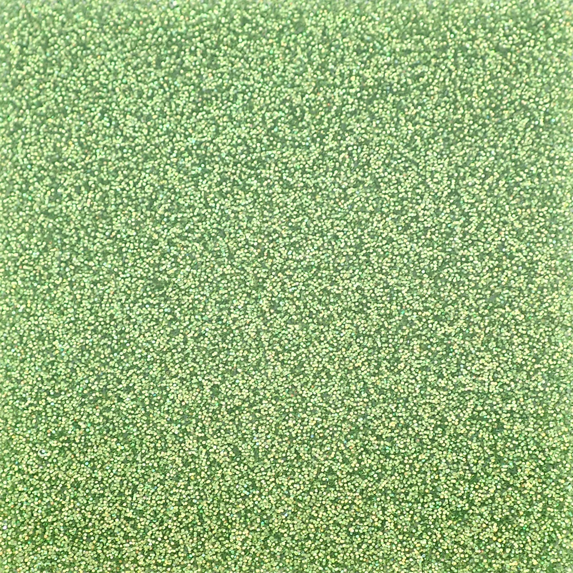 Apple Green Holographic Glitter Cast Acrylic Sheet, 3mm Thick (600x500mm), 600 x 500mm