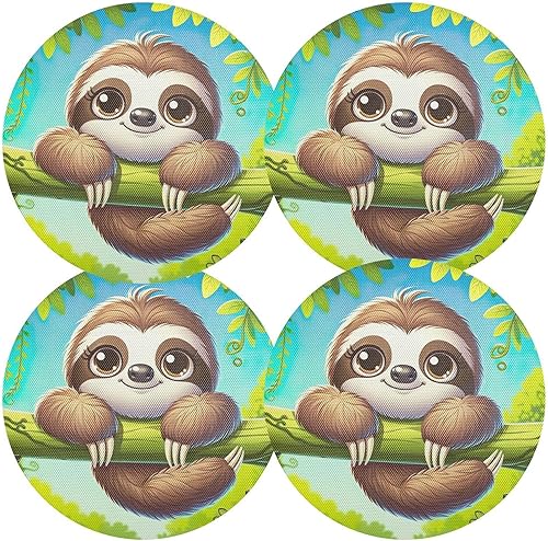 Miniatura 2 de Lindo tapete individual de perezoso, lavable para mesa de comedor, protector de calor para cocina (talla única x 1)