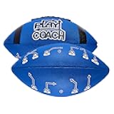 Youth Football in Junior & Peewee Sizes with 10 Basic Passing Routes for Kids 6 to 12 - Endorsed by Drew Brees, Leather Kids and Beach Football, Junior and Peewee Sizes