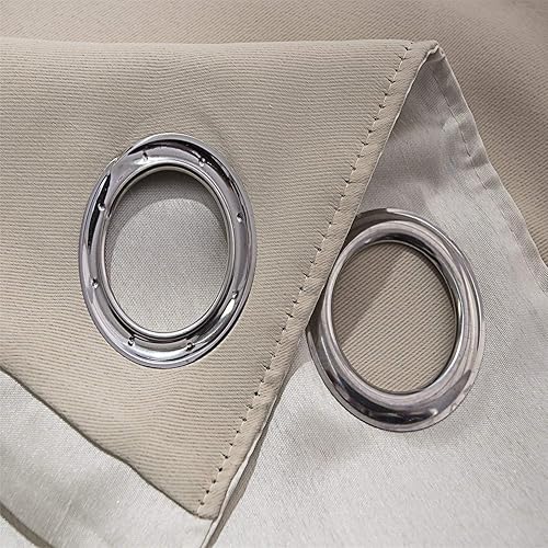 Miniatura 2 de GYROHOME Cortinas extralargas de seda sintética de 9 pies de largo, cortinas de reducción de frío y calor, cortinas con ojales en la parte superior,