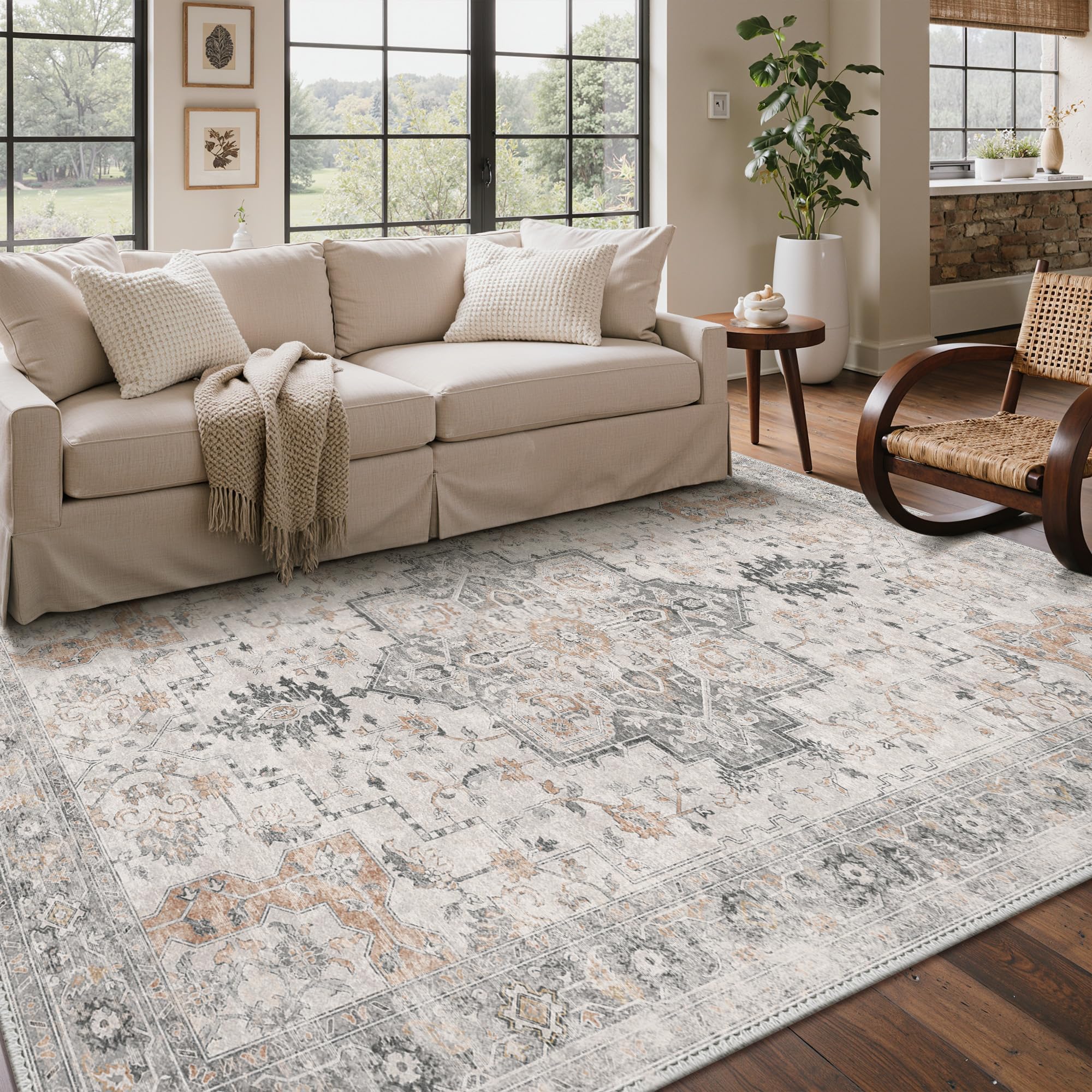 Amazon.com: GENIMO 7'6''x9'6'' Area Rugs for Living Room, Machine
