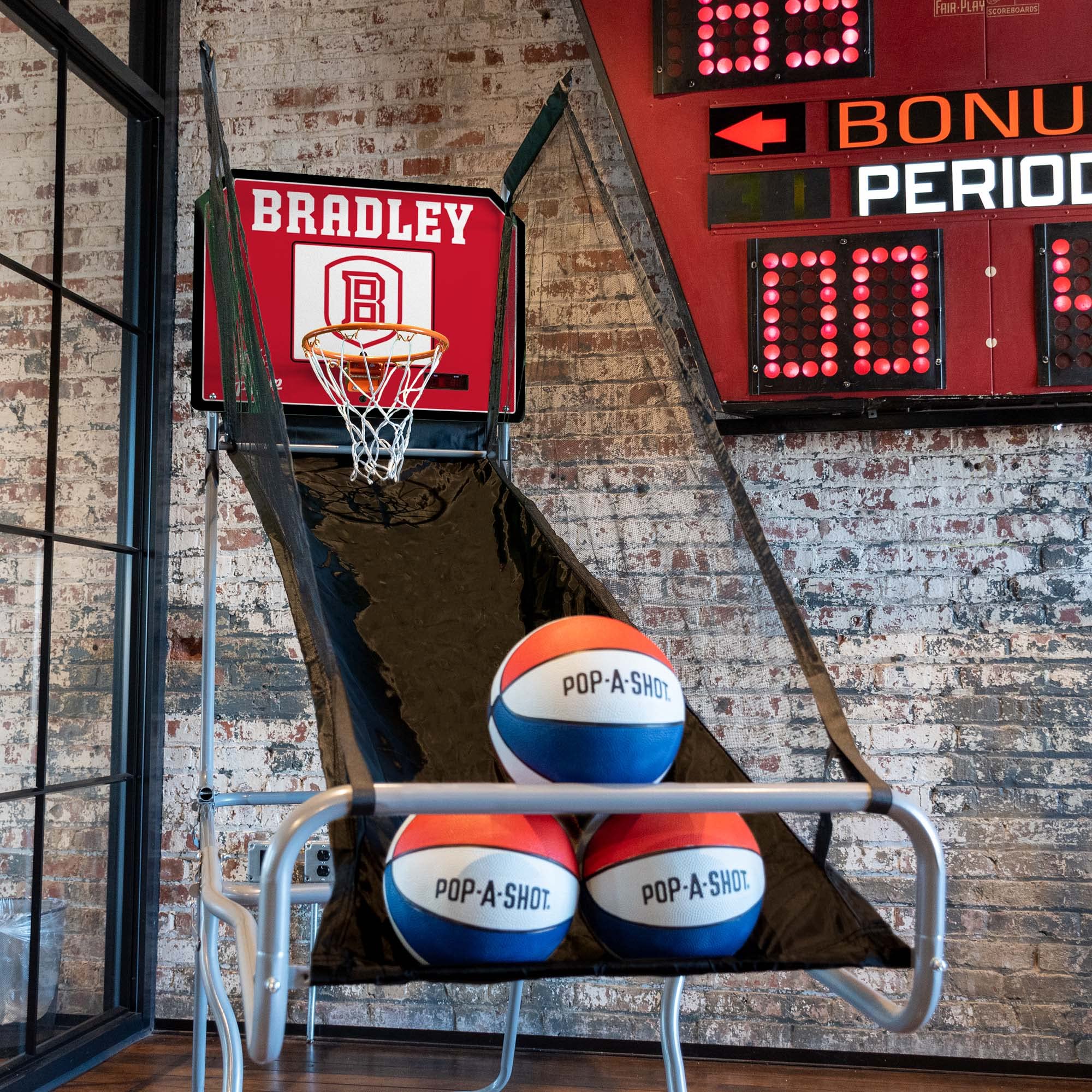 Pop-A-Shot Official NCAA Pop-Up Tailgate Game (Pop-Up, Bradley Braves)