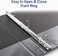 Vista 3 de Avery Durable View 3 Ring Binders for Home, School Supplies, Office, or Organization Needs, 1" Slant Ring, 12 Pack White Binders (17012)