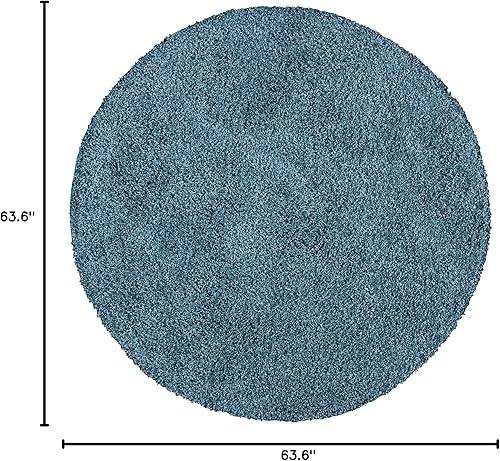 Vista 220 de SAFAVIEH Venus Shag Collection - Alfombra decorativa, 2 pies 7 pulgadas x 5 pies, color marfil, diseño sólido, no desprende pelusa y de fácil