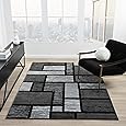 2305 Geometric Abstract Purple 9x12 Area Rugs for Living Room