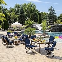 Vista 9 de Arden - Juego de cojines de asiento profundo para exteriores, 24 x 24 pulgadas, resistente a la intemperie, a la lluvia y a la decoloración, cojín