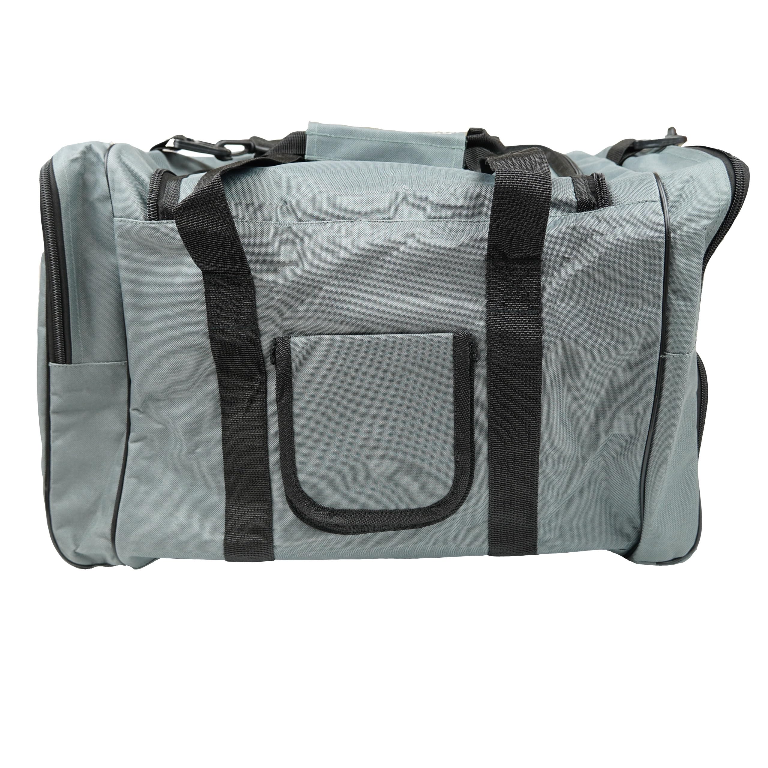 Brachial Premium Herren Sporttasche Heavy Grau Wasserabweisend mit Schuhfach und Trageriemen - Reisetasche Fitnessstudio