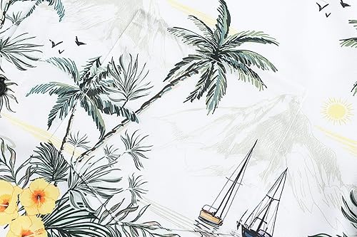 Miniatura 4 de Nosirhoc Camisa hawaiana para hombre, camisas casuales con botones, camisas de playa para hombre, camisas hawaianas